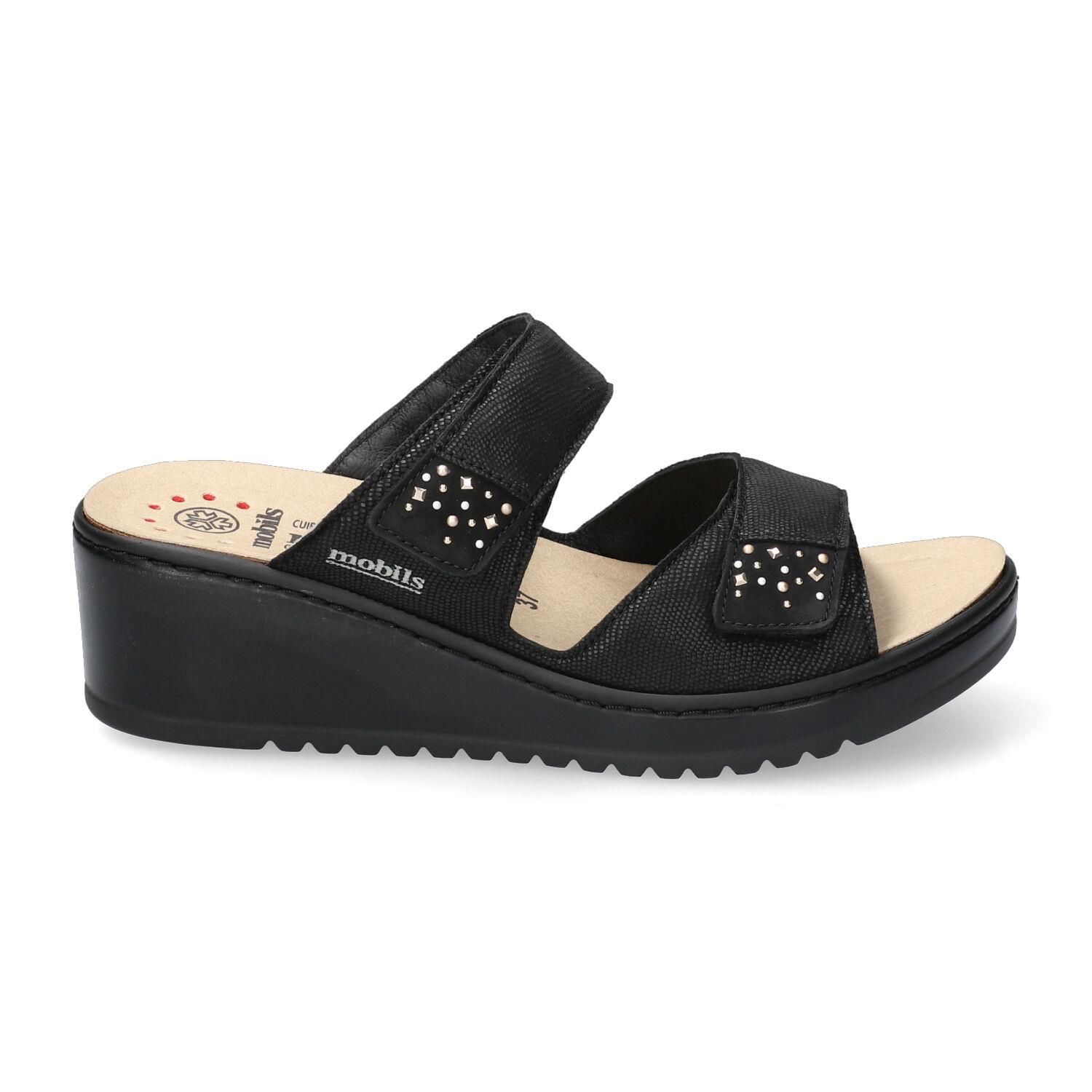 mules femme modèle Navina Noir - Mephisto